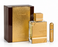 Al Haramain Amber Oud Gold Edition 999.9 Dubai Extrait de Parfum + Refillable Atomiser