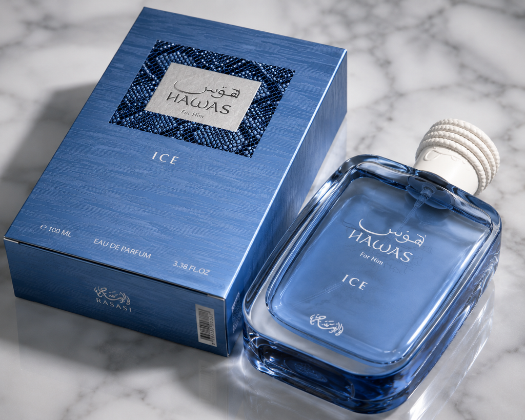 Rasasi Hawas Ice Eau de Parfum for Men – 100ml | Long Lasting Fresh Fragrance