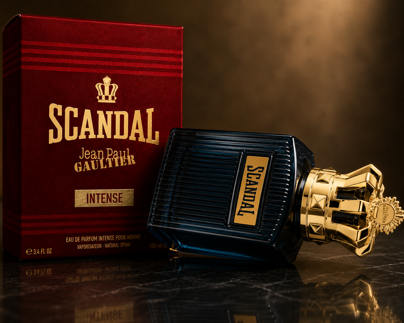 Jean Paul Gaultier Scandal Intense Eau de Parfum 3.4 oz para Hombres | 100ml | 100% Auténtico